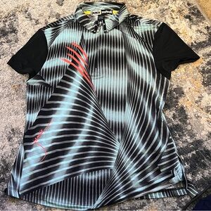 Jamie Sadock women’s large geometric sports shirt!